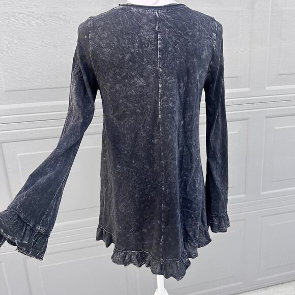 Altard State Size Small Black Marled Flowy Dress - Picture 2 of 6